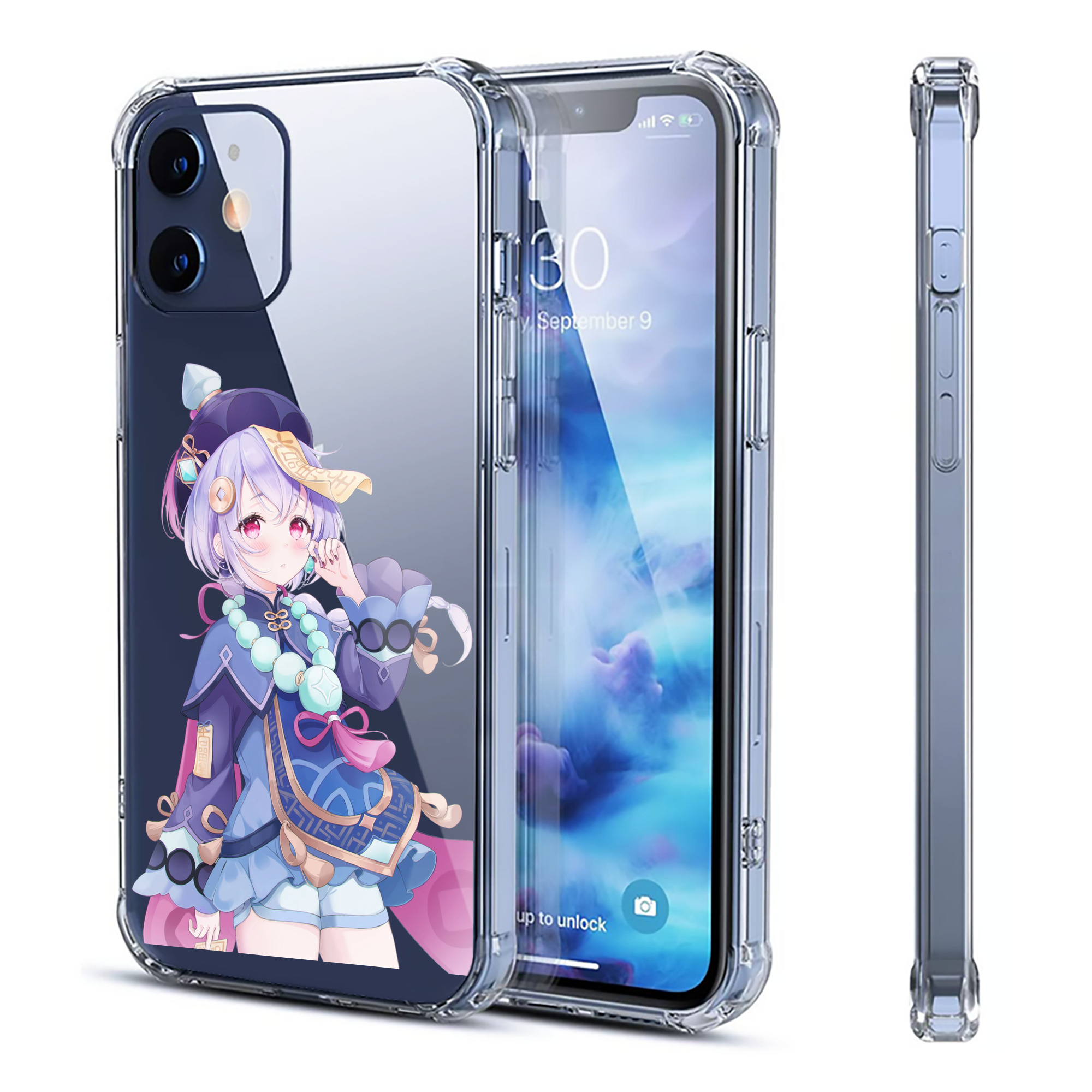 げんし神 七七 なな  genshin Nana 【iPhone 12シリーズ対応】透明スマホケース（クリアソフトケース）